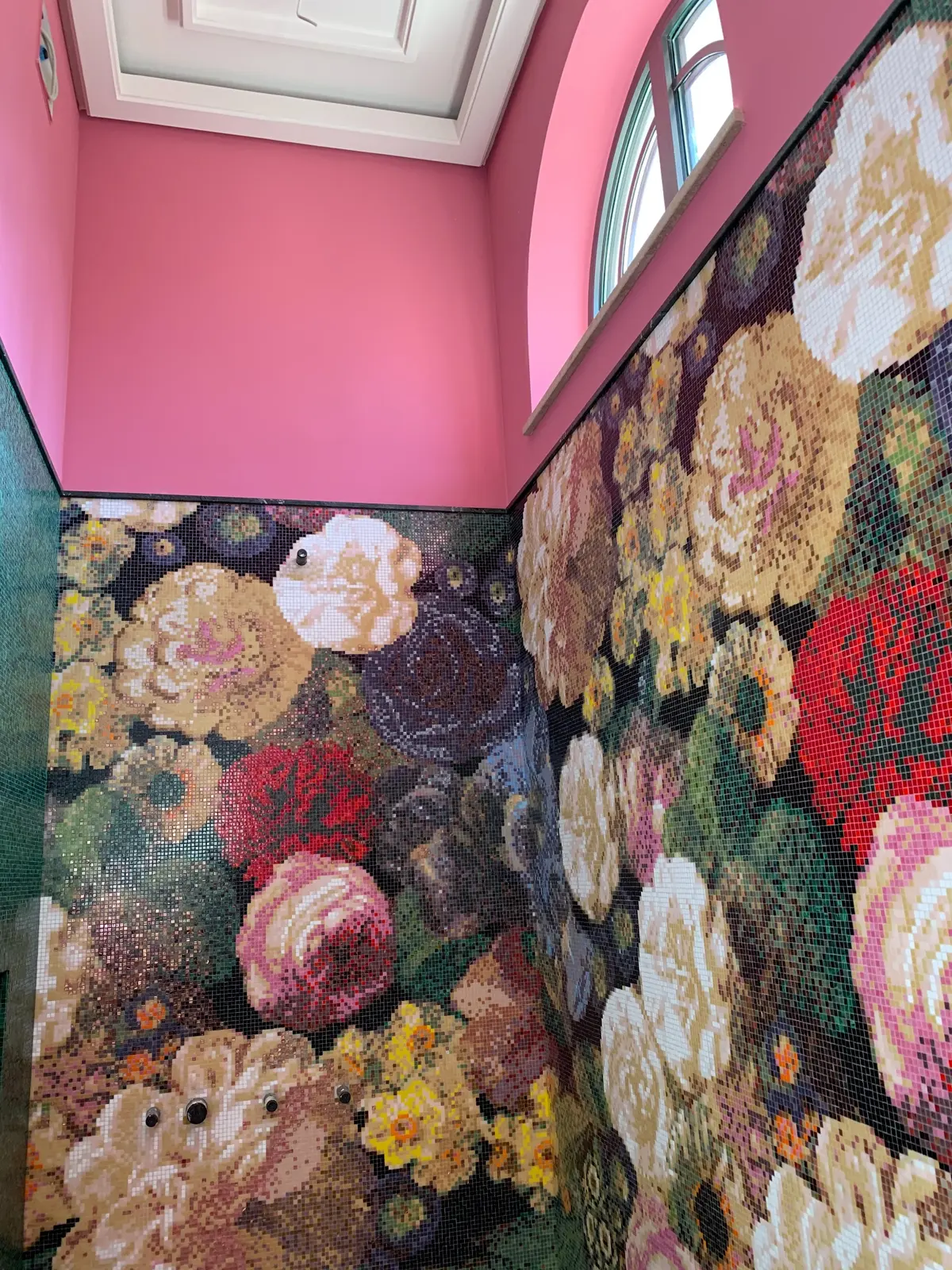 Von Hand verarbeitetes originales Bisazza-Bildmosaik